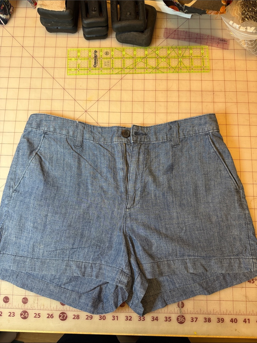 a new day Light Blue Chambray Women's Shorts